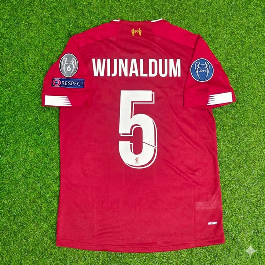 Georginio Wijnaldum Liverpool 2019 20 Retro Kit Jersey Trikot Maillot Maglia