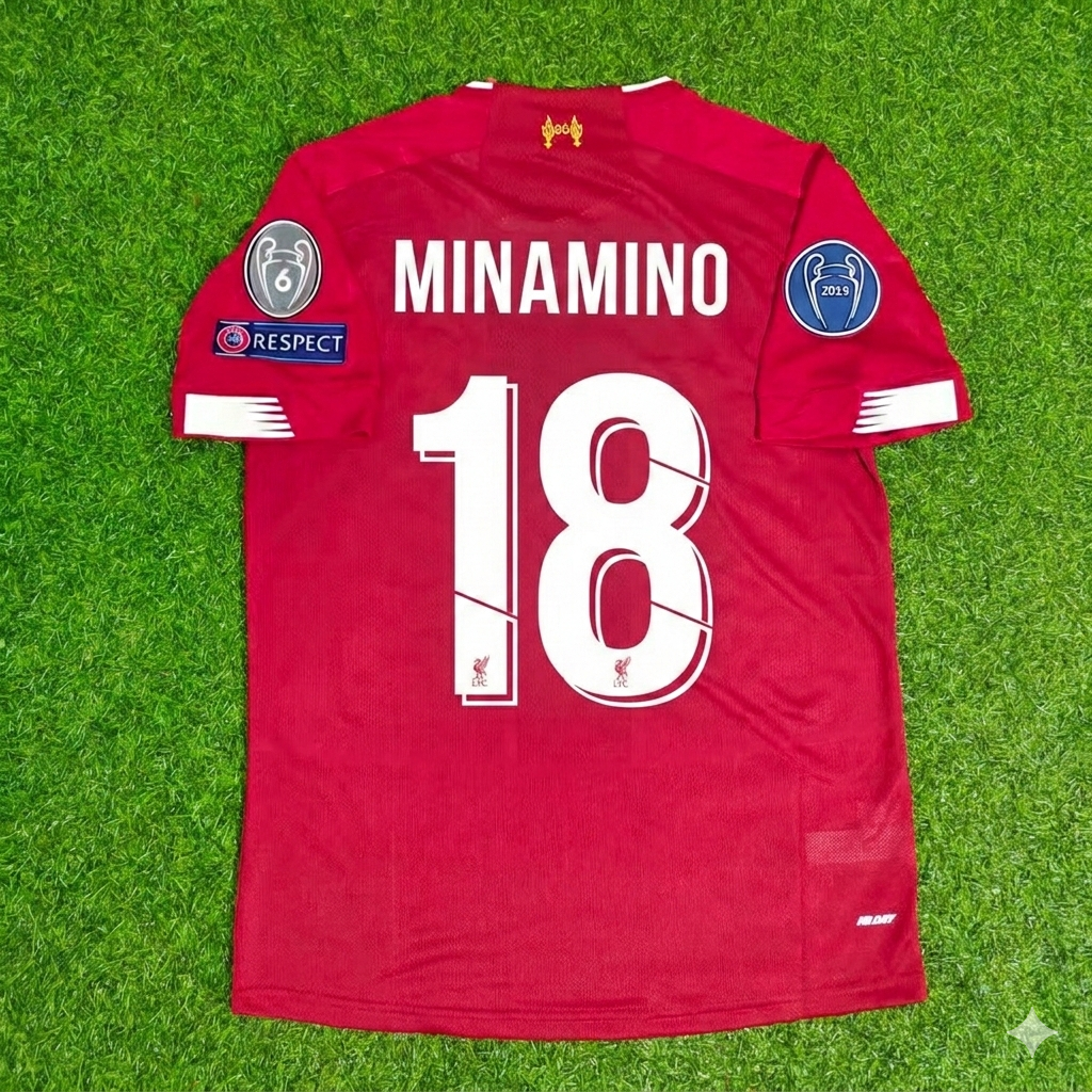Takumi Minamino Liverpool 2019 20 Retro Kit Jersey Trikot Maillot Maglia