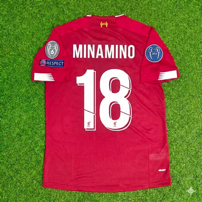 Takumi Minamino Liverpool 2019 20 Retro Kit Jersey Trikot Maillot Maglia
