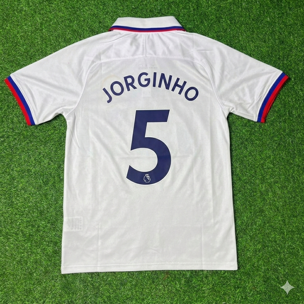 Jorginho Chelsea 2019/2020 White Retro Football Jersey Kit
