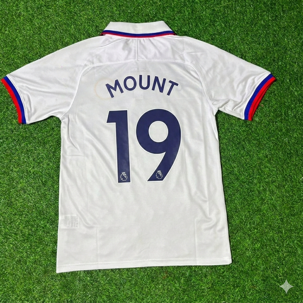 Mason Mount Chelsea 2019/2020 White Retro Football Jersey Kit