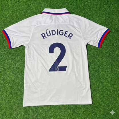 Antonio Rüdiger Chelsea 2019/2020 White Retro Football Jersey Kit
