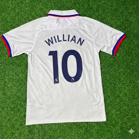 Willian Chelsea 2019/2020 White Retro Football Jersey Kit