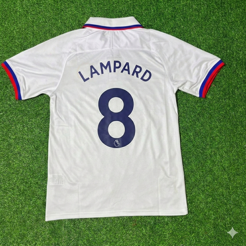 Frank Lampard Chelsea White Retro Football Jersey Kit