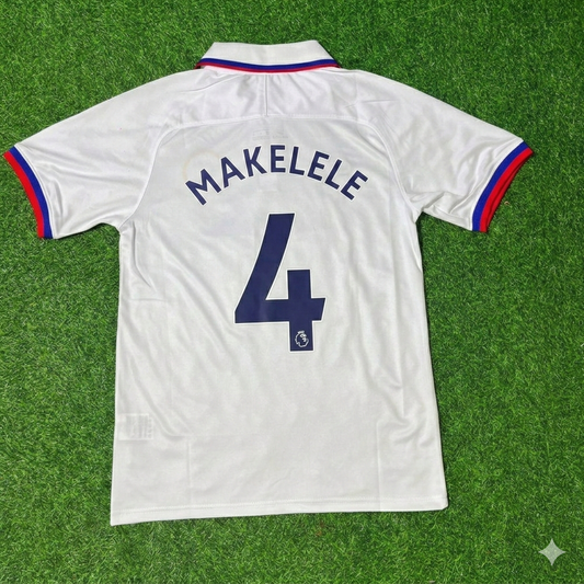 Claude Makelele Chelsea White Retro Football Jersey Kit