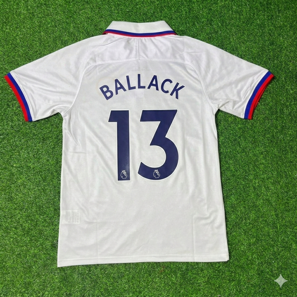 Michael Ballack Chelsea White Retro Football Jersey Kit