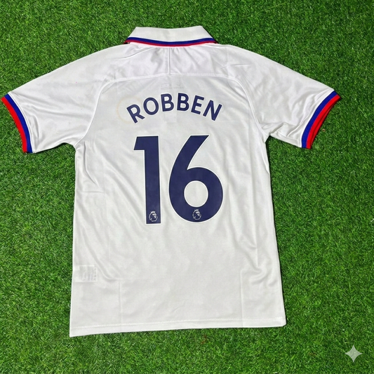 Arjen Robben Chelsea White Retro Football Jersey Kit