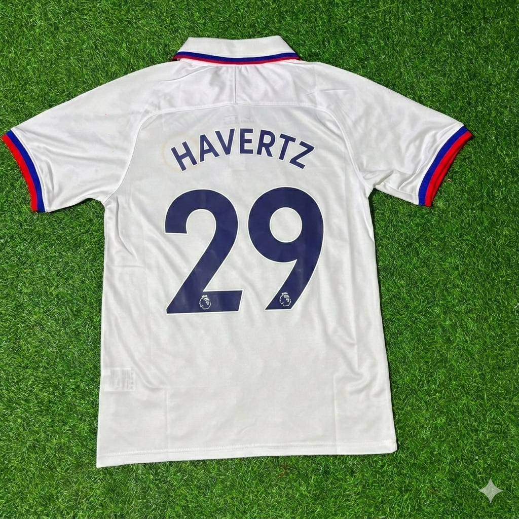 Kai Havertz Chelsea White Retro Football Jersey Kit