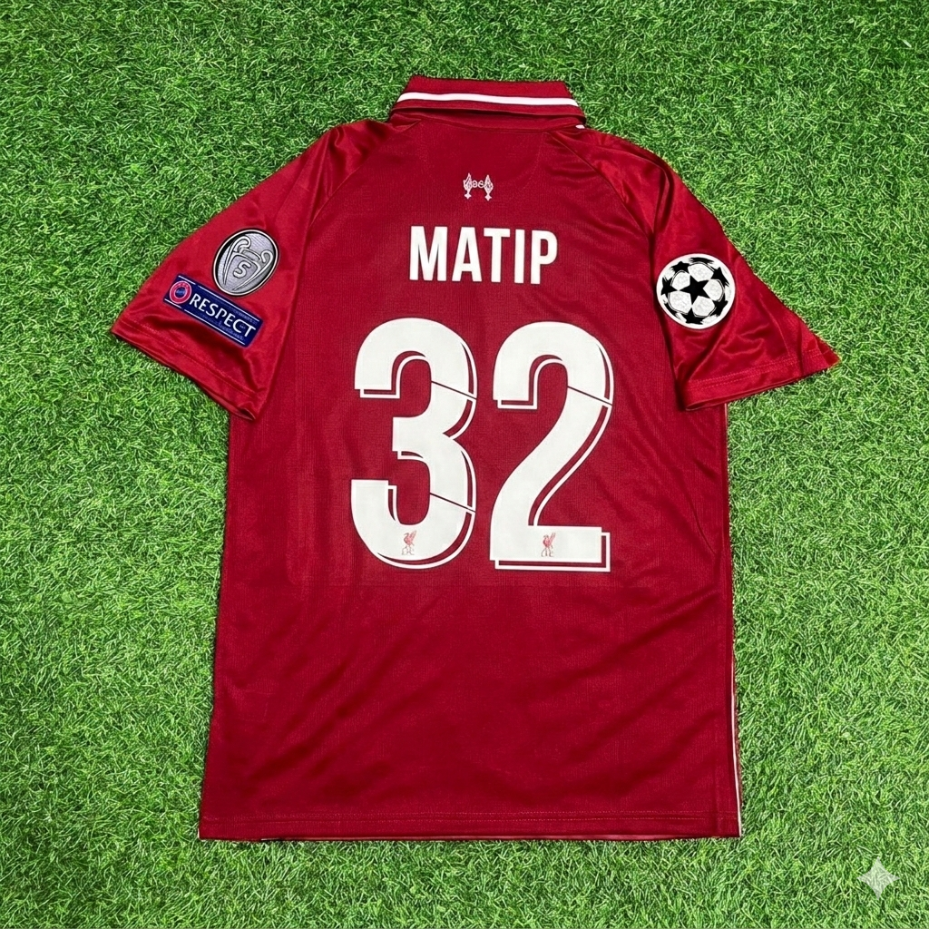 Joel Matip Liverpool 2019 CL Final Retro Kit Jersey Trikot Maillot Maglia