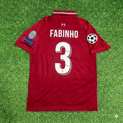 Fabinho Liverpool 2019 CL Final Retro Kit Jersey Trikot Maillot Maglia