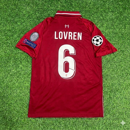 Dejan Lovren Liverpool 2019 CL Final Retro Kit Trikot Trikot Maillot Maglia
