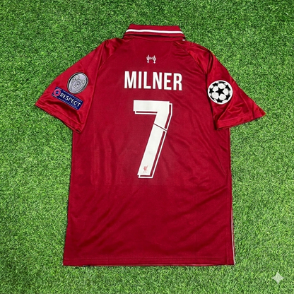 James Milner Liverpool 2019 CL Final Retro Kit Jersey Trikot Maillot Maglia