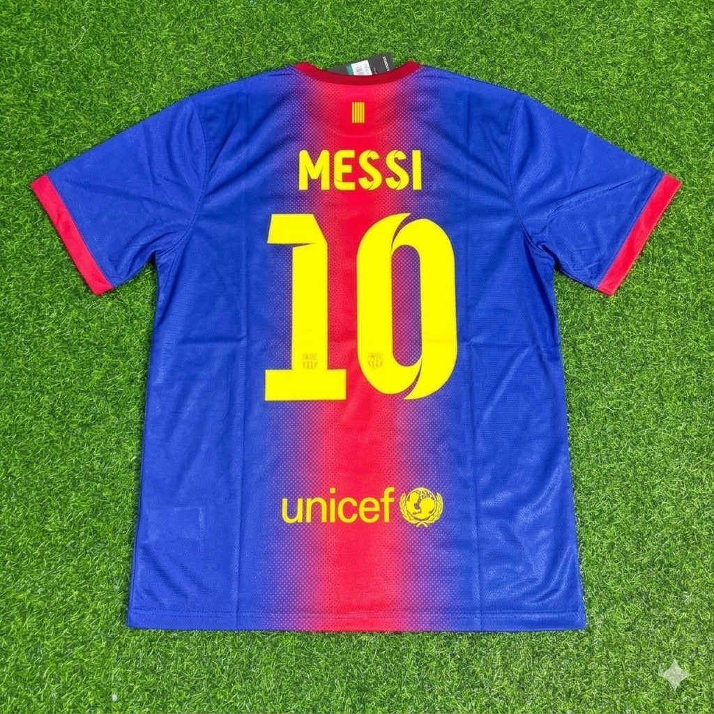 Lionel Messi Barcelona 2012/2013 Retro Home Football Jersey