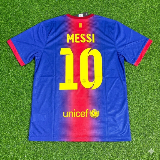 Lionel Messi Barcelona 2012/2013 Retro Home Football Jersey