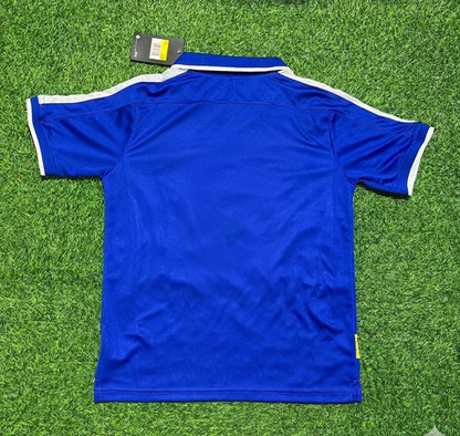 Brazil 1997 Blue Retro Football Jersey