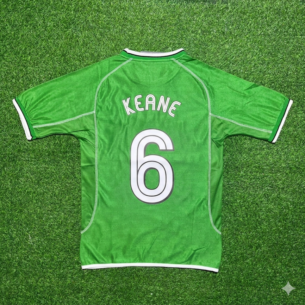 Roy Keane Ireland 2000/2002 Retro Green Football Jersey