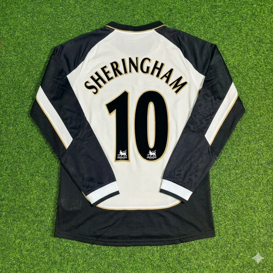 Teddy Sheringham #10 Manchester United 2001-2002 Reversible Retro Jersey