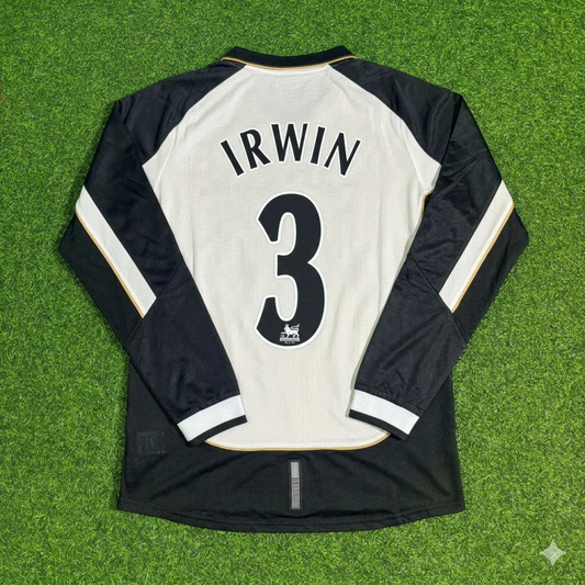 Denis Irwin #3 Manchester United 2001-2002 Reversible Retro Jersey