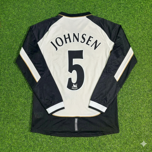 Ronny Johnsen #5 Manchester United 2001-2002 Reversible Retro Jersey