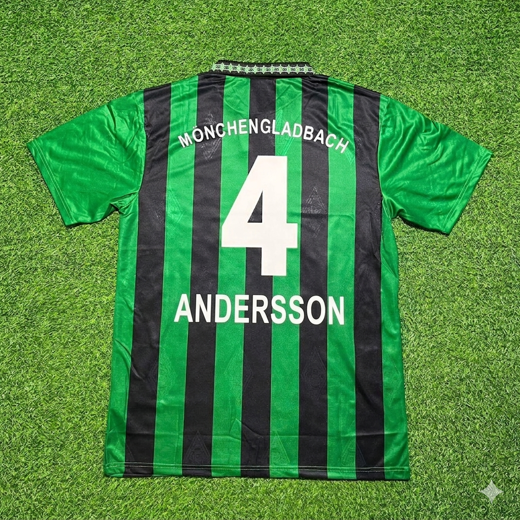 Patrik Andersson #4 Borussia Mönchengladbach 1995 1996 Retro Jersey