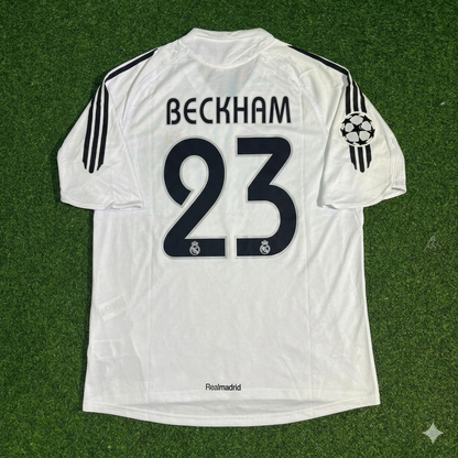 David Beckham Real Madrid 2005 2006 White Jersey Shirt Trikot Soccer Shirt
