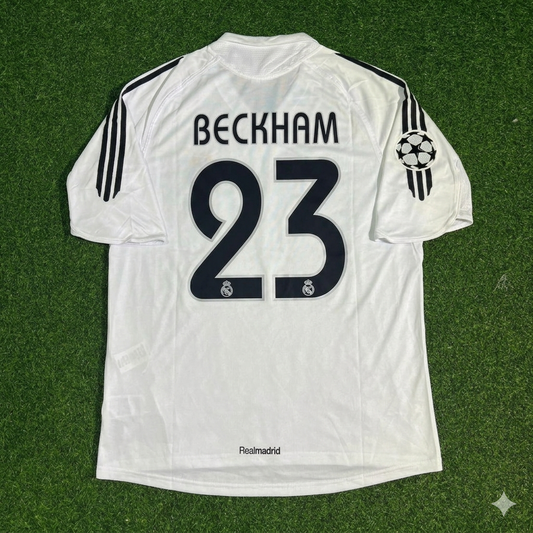 David Beckham Real Madrid 2005 2006 White Jersey Shirt Trikot Soccer Shirt