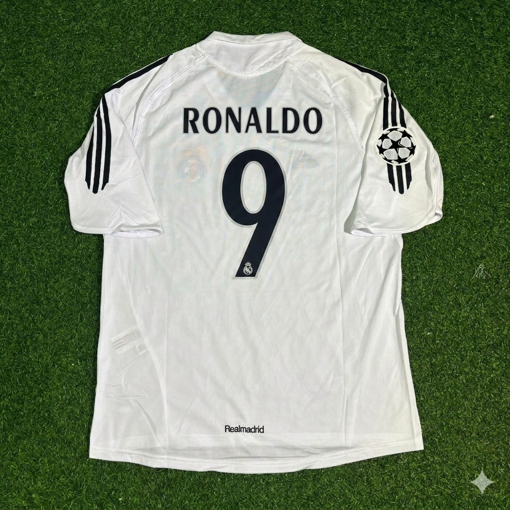 Ronaldo Nazario Real Madrid 2005 2006 White Jersey Shirt Trikot Soccer Shirt