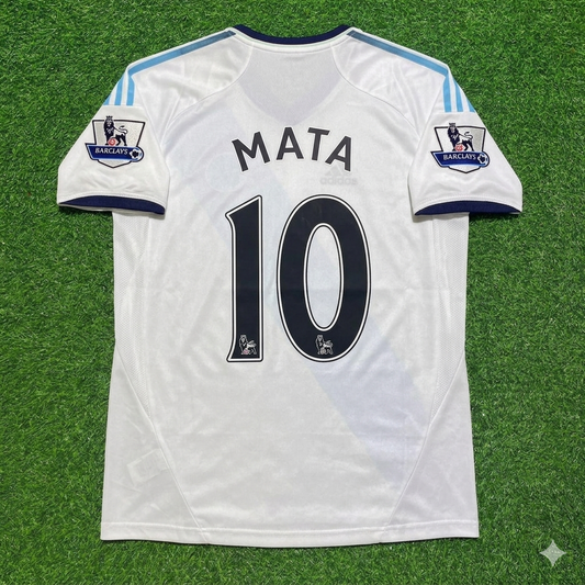 Juan Manuel Mata Chelsea 2012-2013 Retro White Football Jersey