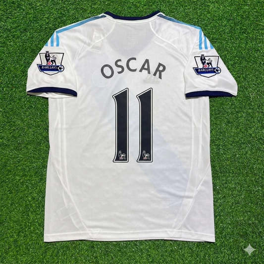 Oscar Chelsea 2012-2013 Retro White Football Jersey