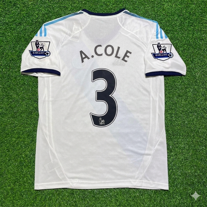 Ashley Cole Chelsea 2012-2013 Retro White Football Jersey