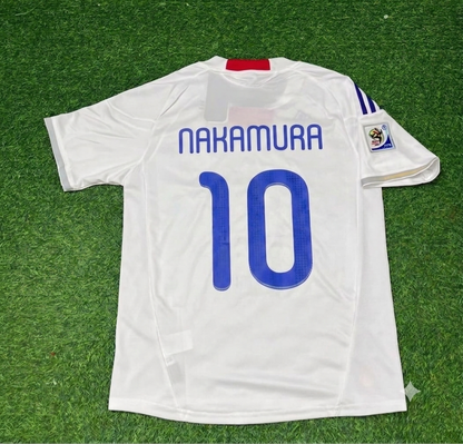 Shunsuke Nakamura Japan 2010 World Cup White Retro Football Jersey