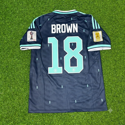 Nathaniel Brown #18 Germany 2026 World Cup Golden Patch Football Jersey