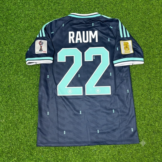 David Raum #22 Germany 2026 World Cup Golden Patch Football Jersey