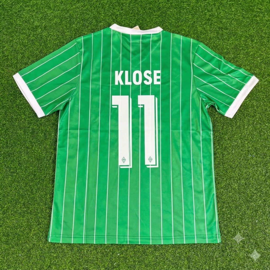 Miroslav Klose Werder Bremen Commemorative Heim Retro Fußballtrikot