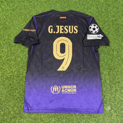 Gabriel Jesus #9 Barcelona 2027 Champions League Patch New Season Away Jersey Trikot Maillot Soccer Shirt