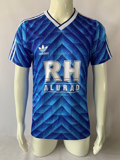 Schalke 04 – 1988/1999 Heim Retro Trikot Blau Soccer Shirt
