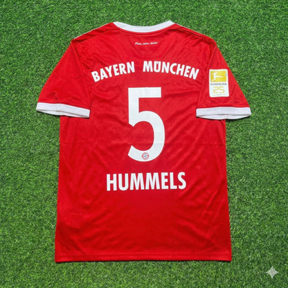 Mats Hummels Bayern Munich 2017-2018 Retro Home Jersey