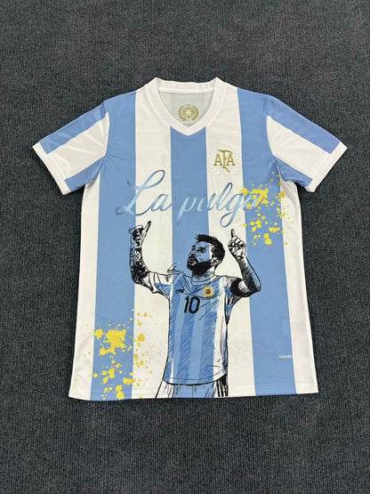 Lionel Messi GOAT Argentinien Champion Spezialtrikot Trikot Maillot Fußballtrikot