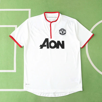 Manchester United F.C 12/13 Season Away White Retro Jersey Trikot Soccer Shirt