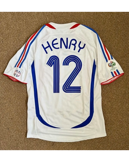 Thierry Henry France 2006 World Cup Final White Retro Kit – | Trikot | Maillot