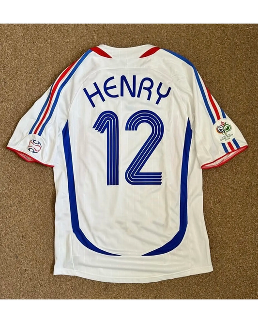 Thierry Henry France 2006 World Cup Final White Retro Kit – | Trikot | Maillot