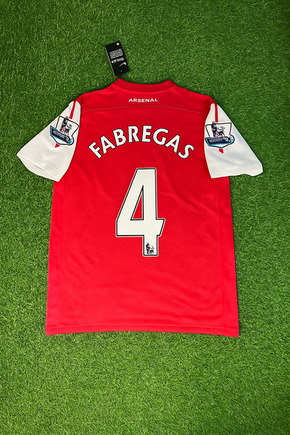 Cesc Fabregas #4 Arsenal 2010-2011  Retro Kit Jersey Trikot Maglia Soccer Shirt