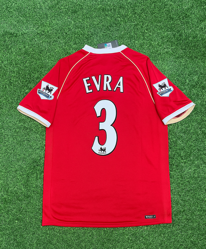 Patrice Evra Manchester United Retro 2005-06 Retro Jersey Maillot Maglia Soccer Shirt