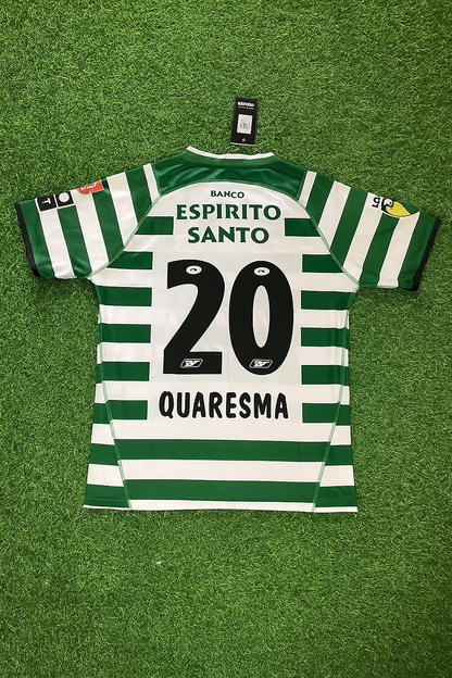 Ricardo Quaresma 20 – Sporting CP Lisbon 2001–2003 Retro Kit Jersey – | Trikot | Maillot Soccer Shirt