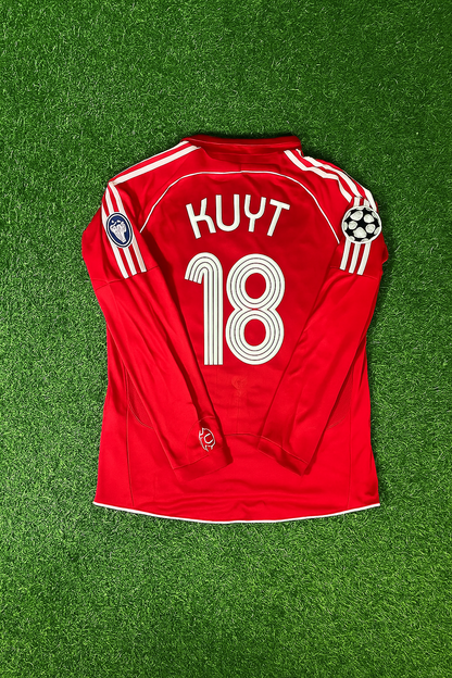 Dirk Kuyt 18 – Liverpool 2007 Athens Champions League Final Retro Kit Jersey Trikot Maillot Soccer Shirt