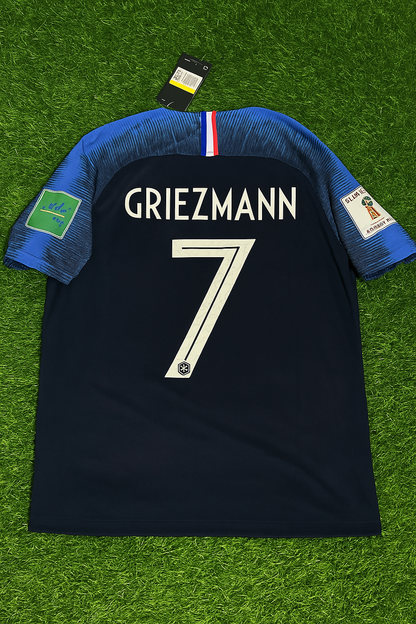 Antoine Griezmann 7 France 2018 World Cup Final Retro Jersey Maillot Trikot Soccer Shirt