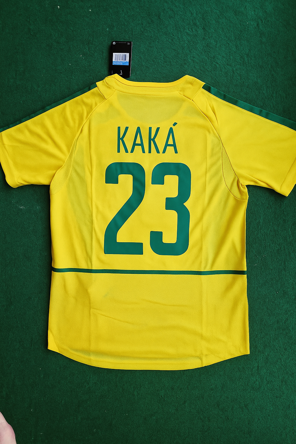 Kaká Leite Brazil 2002 World Cup Retro Football Jersey Soccer Shirt