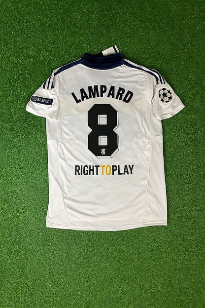 Frank Lampard 8 - Chelsea 2011 2012 Champions League White Yellow Retro Jersey Trikot Maglia
