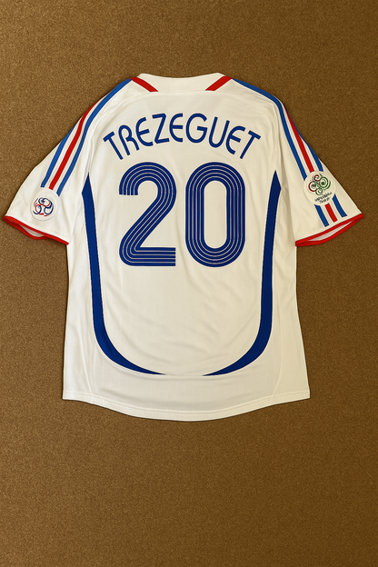 David Trezeguet France 2006 World Cup Final White Retro Kit – | Trikot | Maillot