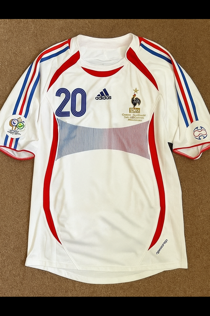 David Trezeguet France 2006 World Cup Final White Retro Kit – | Trikot | Maillot